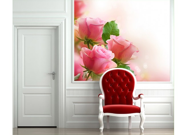 Фотообои Розовые розы