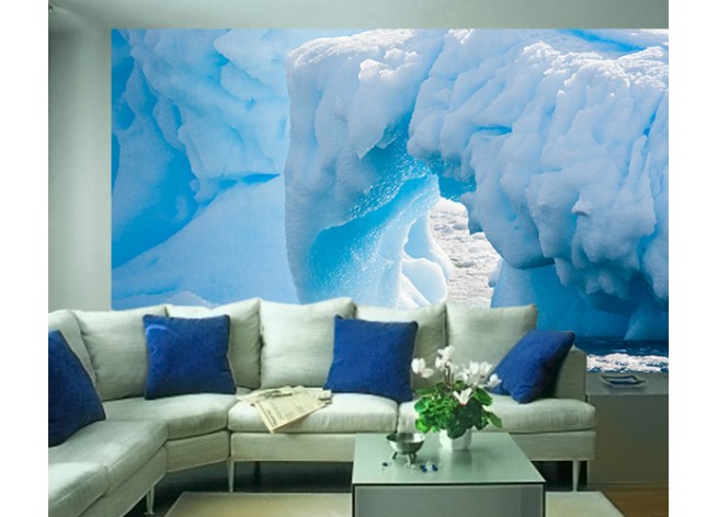 Фотообои Антарктический ледник в снегу