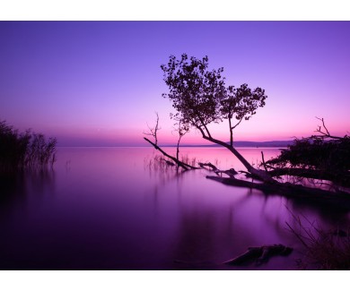 Фотообои Закат над озером в Венгрии