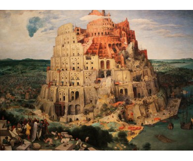 Фотообои Вавилонская башня, знаменитая картина Питера Брейгеля
