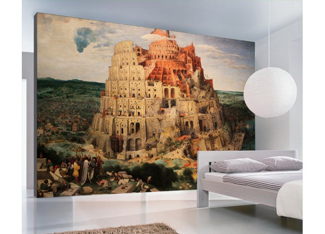 Фотообои Вавилонская башня, знаменитая картина Питера Брейгеля