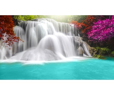 Фотообои Водопад с бирюзовой водой