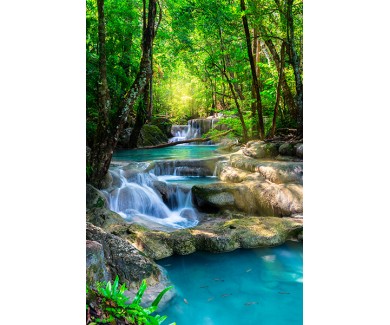 Фотообои Водопад с голубой водой