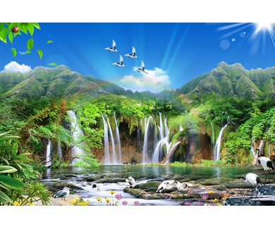 Фотообои Потрясающий 3D водопад