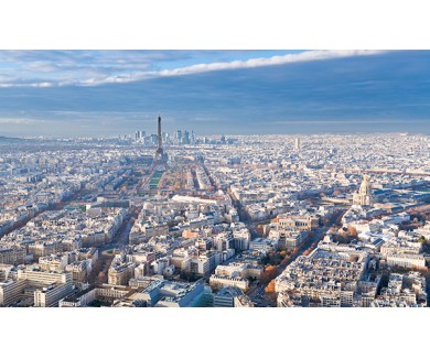 Фотообои Париж с высоты птичьего полёта