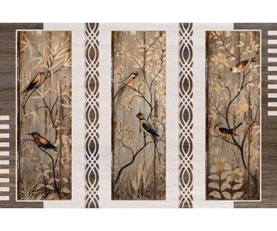 Фотообои Птицы на деревянных досках