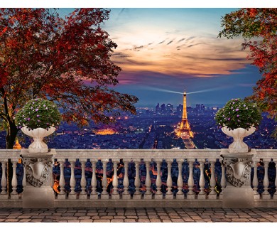 Фотообои Вид на ночной Париж