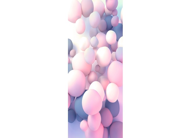 Наклейка на дверь Красочные шары