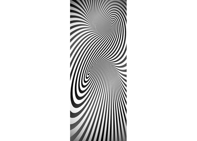 Наклейка на дверь Оптическая иллюзия