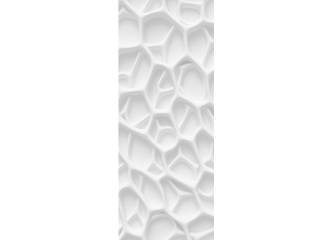 Наклейка на дверь Белая 3D текстура