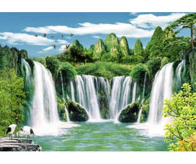 Фотообои Каскад водопадов