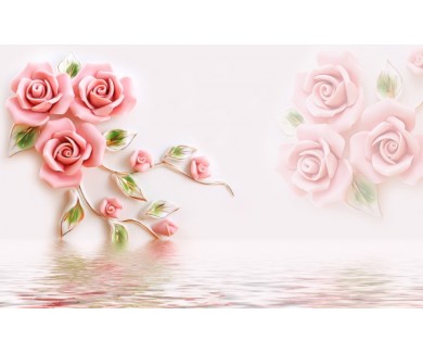 Фотообои Розы над водой