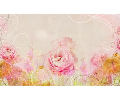 Фотообои Розовые цветы