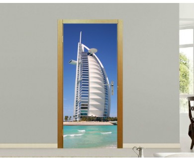Наклейка на дверь Отель Бурдж аль-Араб, Дубай (ОАЭ)