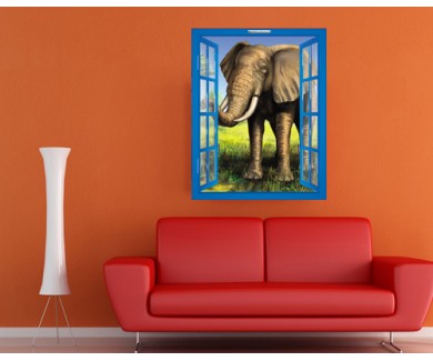 Наклейка на стену Африканский слон
