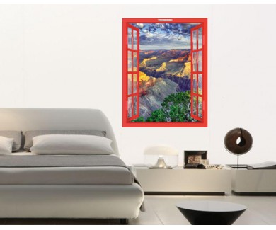 Наклейка на стену Утренний свет над Гранд Каньон