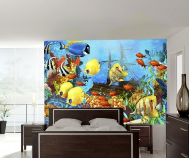 Фотообои Коралловый риф - иллюстрация для детей